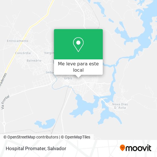 Hospital Promater mapa