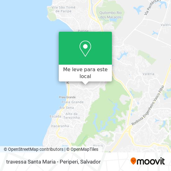 travessa Santa Maria - Periperi mapa