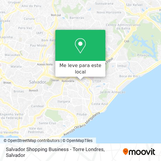 Salvador Shopping Business - Torre Londres mapa