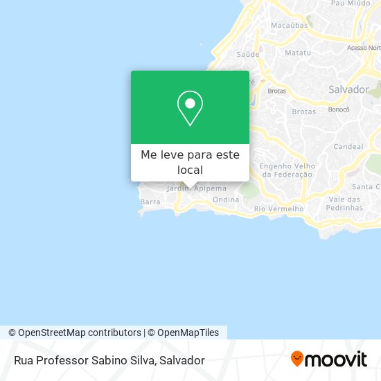 Rua Professor Sabino Silva mapa