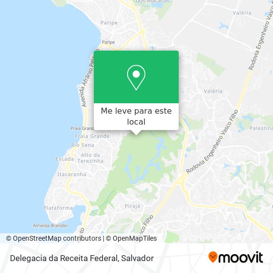 Delegacia da Receita Federal mapa