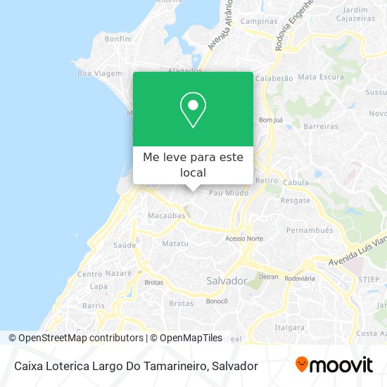 Caixa Loterica Largo Do Tamarineiro mapa
