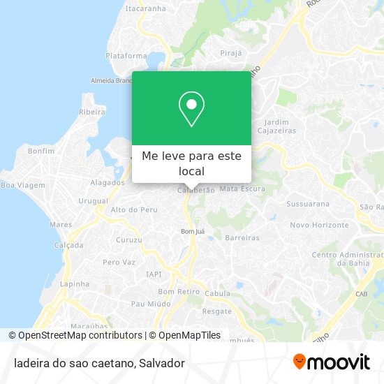 ladeira do sao caetano mapa