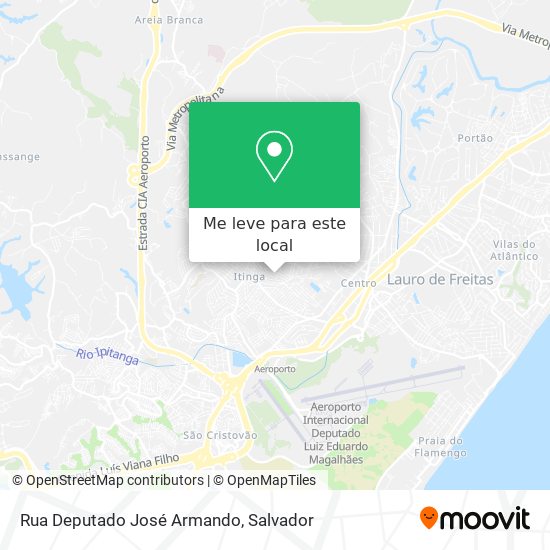 Rua Deputado José Armando mapa