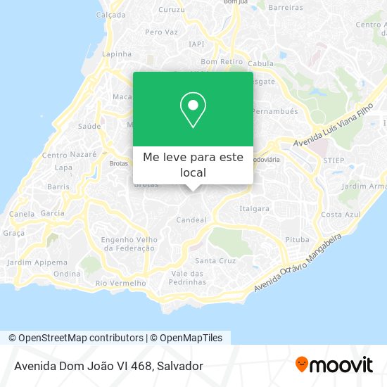 Avenida Dom João VI 468 mapa