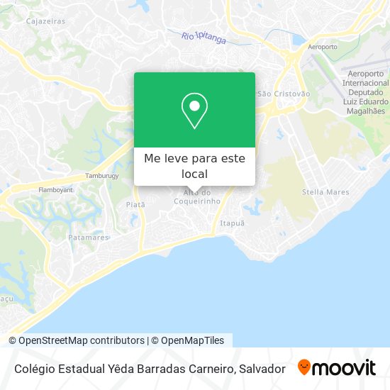 Colégio Estadual Yêda Barradas Carneiro mapa