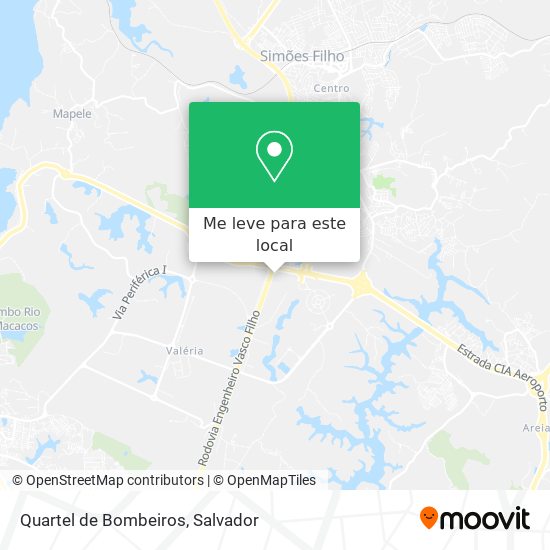 Quartel de Bombeiros mapa
