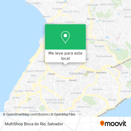 MultiShop Boca do Rio mapa