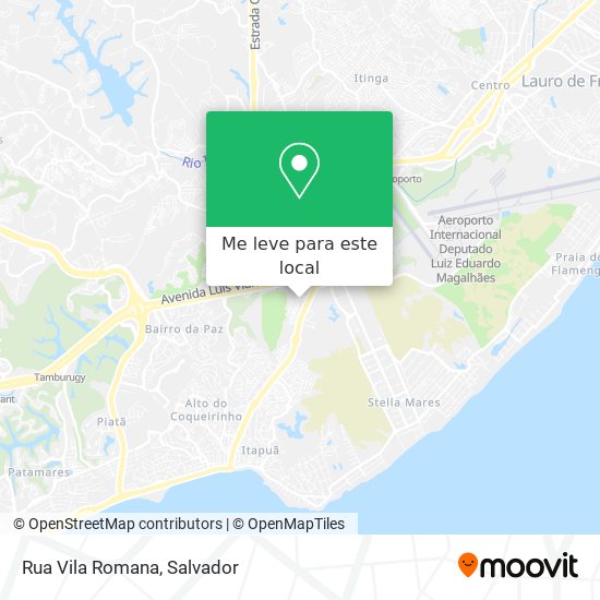 Rua Vila Romana mapa