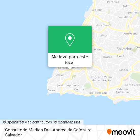 Consultorio Medico Dra. Aparecida Cafezeiro mapa