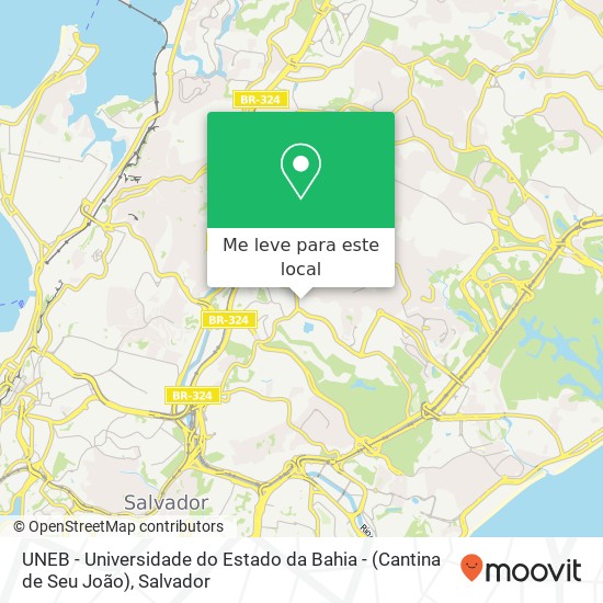 UNEB - Universidade do Estado da Bahia - (Cantina de Seu João) mapa