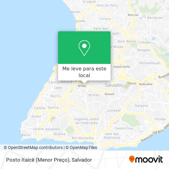 Posto Itaicê (Menor Preço) mapa