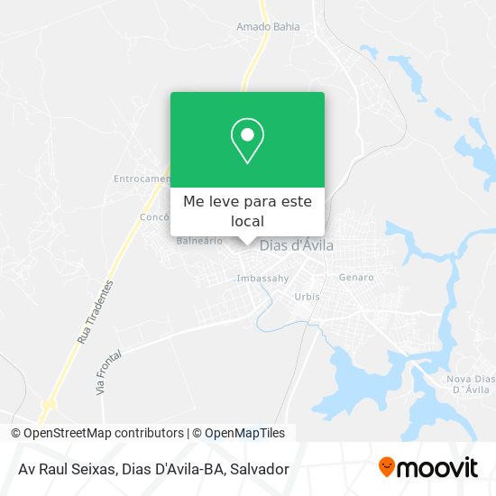 Av Raul Seixas, Dias D'Avila-BA mapa
