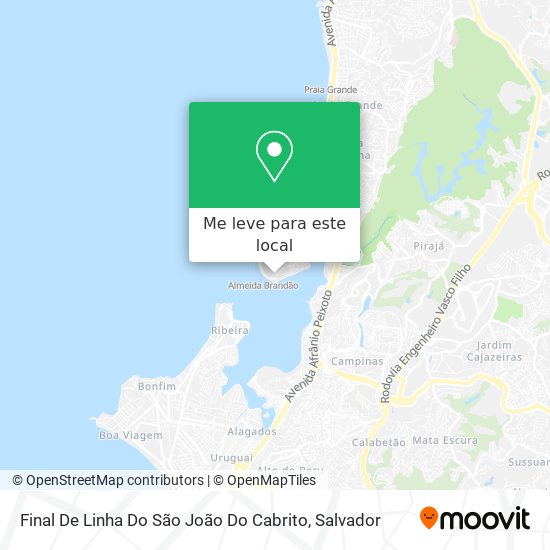 Final De Linha Do São João Do Cabrito mapa