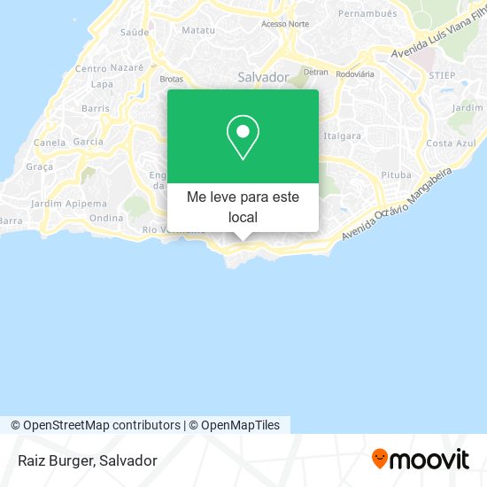 Raiz Burger mapa