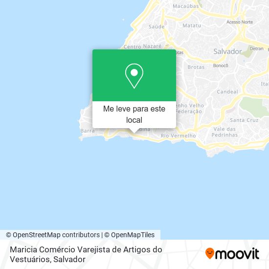 Maricia Comércio Varejista de Artigos do Vestuários mapa