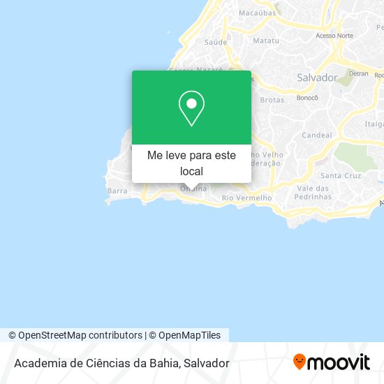Academia de Ciências da Bahia mapa