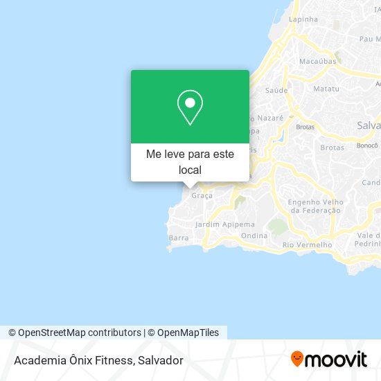 Academia Ônix Fitness mapa