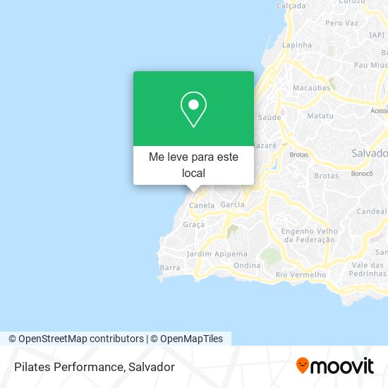 Pilates Performance mapa