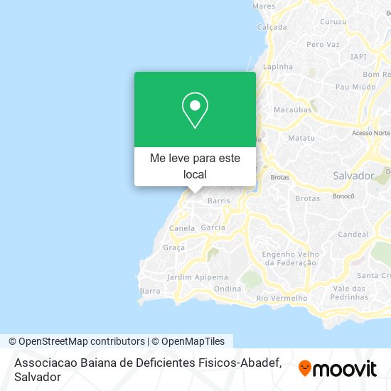 Associacao Baiana de Deficientes Fisicos-Abadef mapa