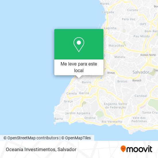 Oceania Investimentos mapa
