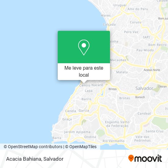 Acacia Bahiana mapa