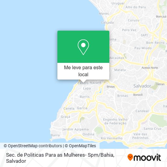 Sec. de Politicas Para as Mulheres- Spm / Bahia mapa