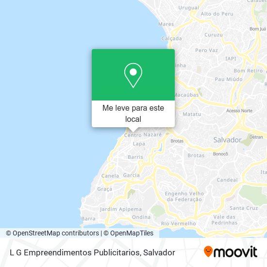 L G Empreendimentos Publicitarios mapa