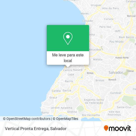 Vertical Pronta Entrega mapa