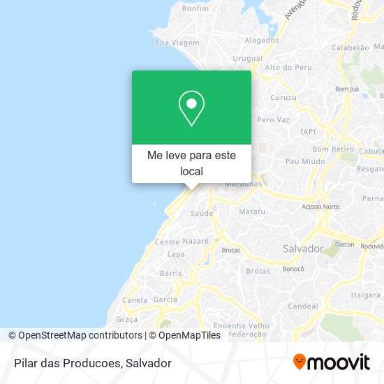 Pilar das Producoes mapa