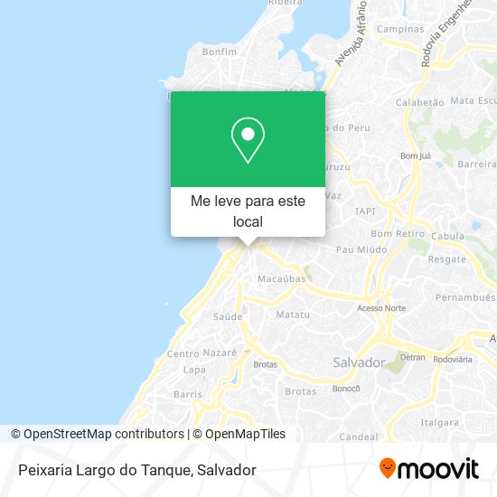 Peixaria Largo do Tanque mapa
