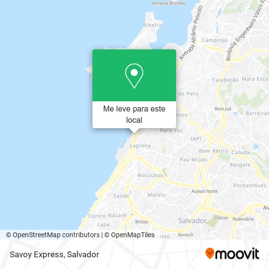 Savoy Express mapa