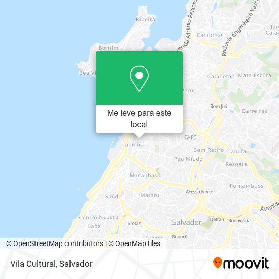 Vila Cultural mapa