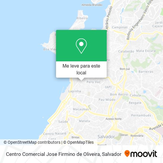 Centro Comercial Jose Firmino de Oliveira mapa
