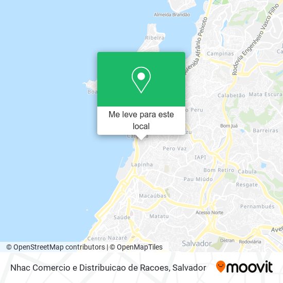 Nhac Comercio e Distribuicao de Racoes mapa