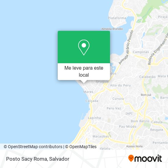 Posto Sacy Roma mapa