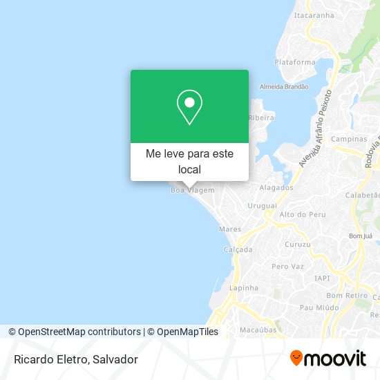 Ricardo Eletro mapa