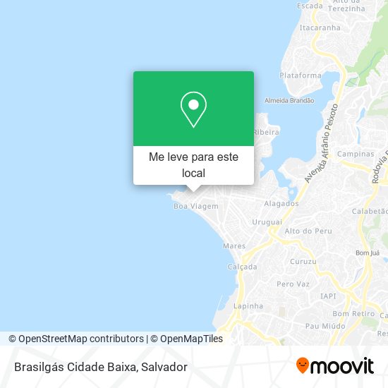 Brasilgás Cidade Baixa mapa