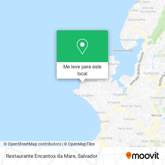 Restaurante Encantos da Mare mapa