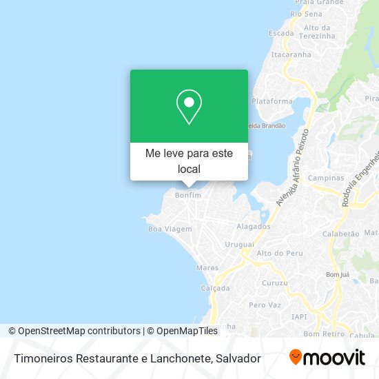 Timoneiros Restaurante e Lanchonete mapa