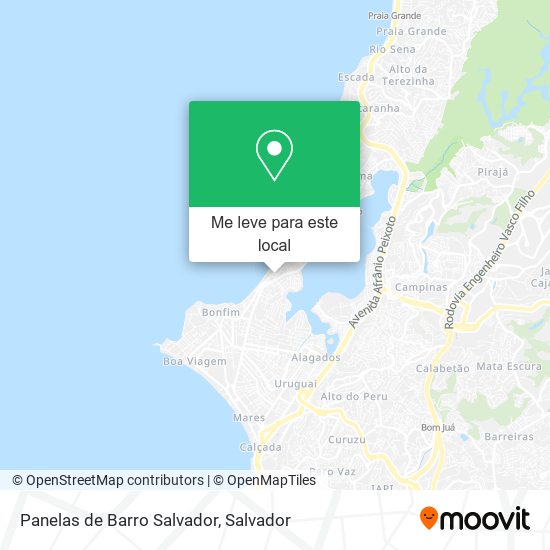 Panelas de Barro Salvador mapa