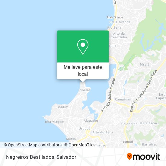 Negreiros Destilados mapa