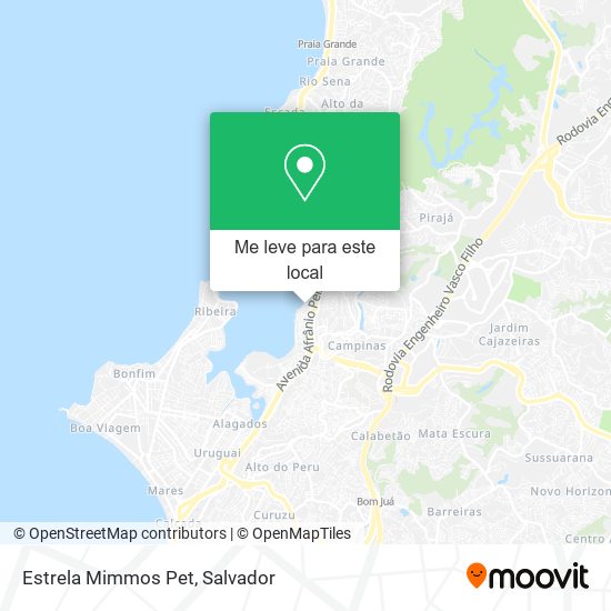 Estrela Mimmos Pet mapa