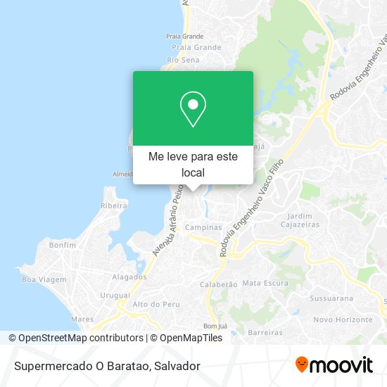 Supermercado O Baratao mapa