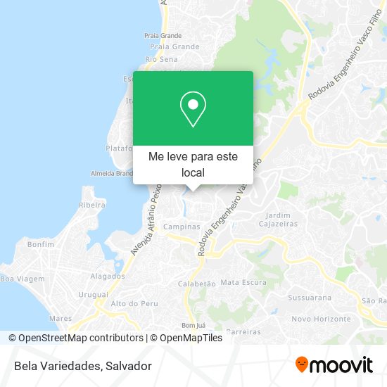 Bela Variedades mapa