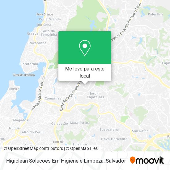 Higiclean Solucoes Em Higiene e Limpeza mapa