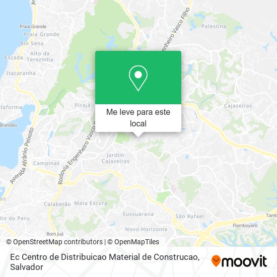 Ec Centro de Distribuicao Material de Construcao mapa