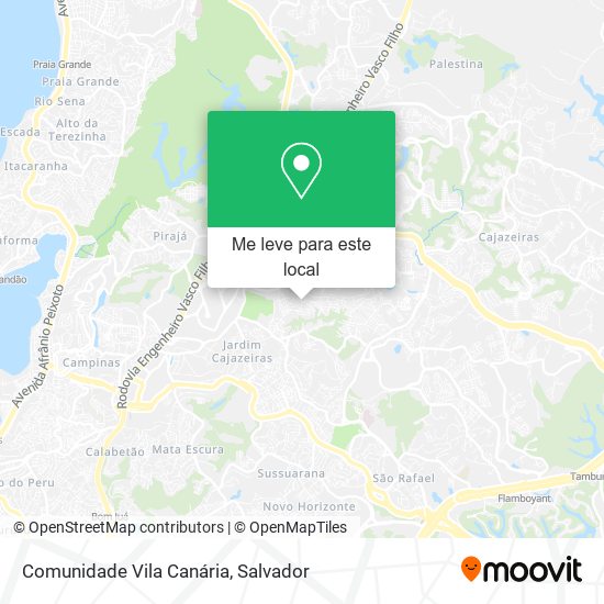 Comunidade Vila Canária mapa