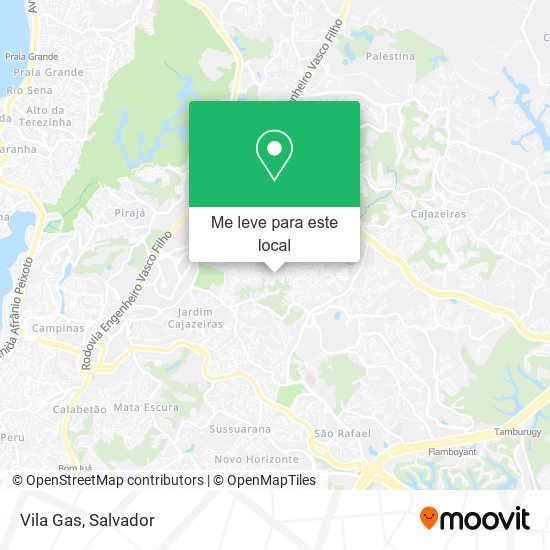 Vila Gas mapa