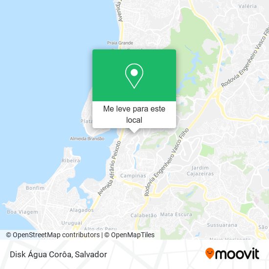 Disk Água Corôa mapa